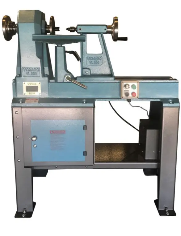 Tour à bois EVS 2,2 kW banc court avec socle - VL300S SM