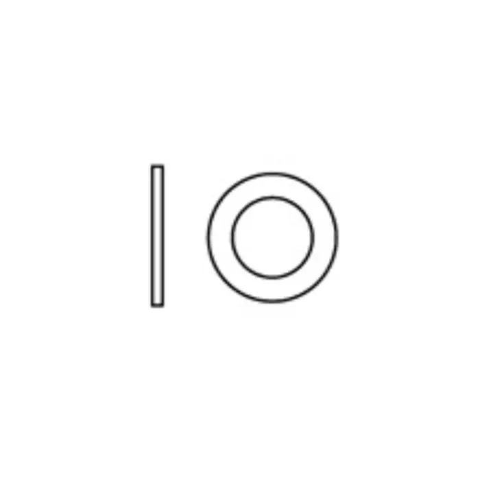 Rondelle type LL zinguée Ø 6 mm - boîte de 500