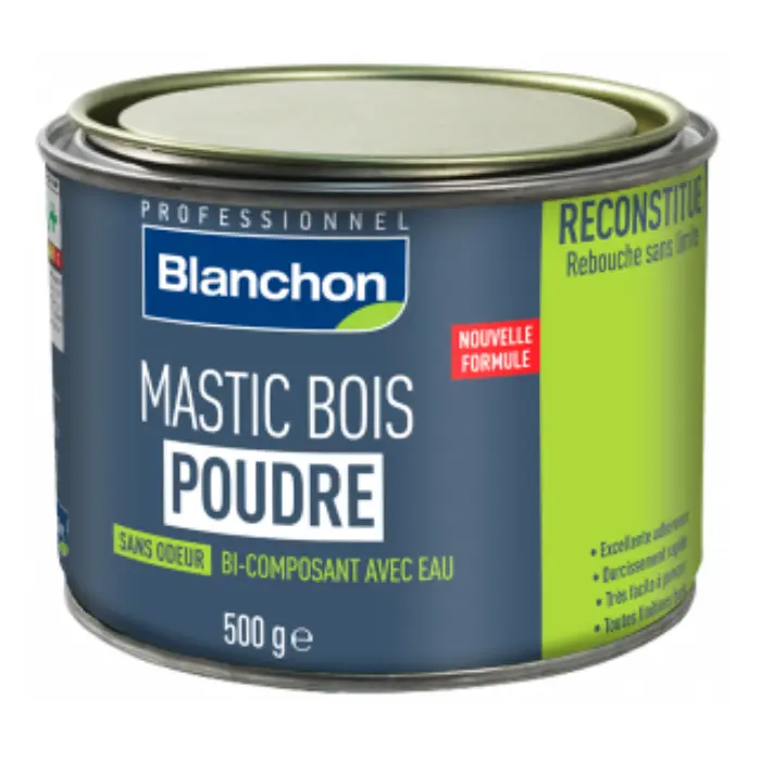 Mastic bois en poudre bois blanc 500 g